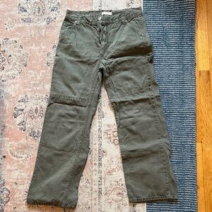 Mango Olive Green Trousers